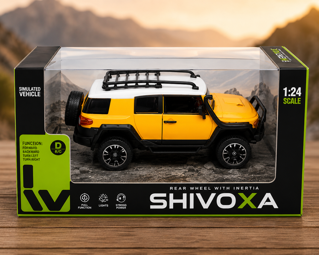 SHIVOXA Inertia Series 1:24 Push & Go SUV Toy Car