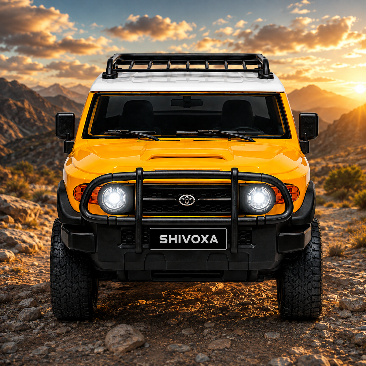 SHIVOXA Inertia Series 1:24 Push & Go SUV Toy Car