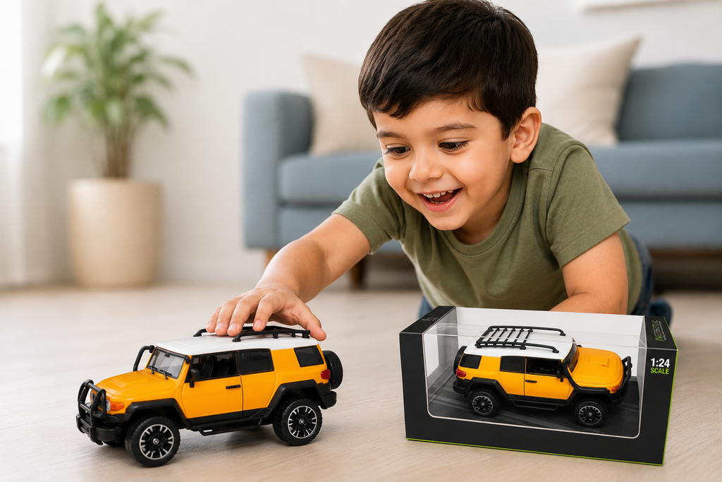SHIVOXA Inertia Series 1:24 Push & Go SUV Toy Car