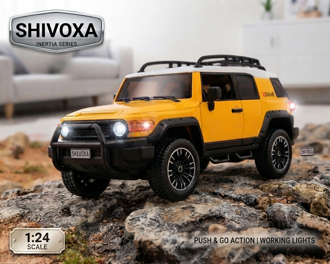 SHIVOXA Inertia Series 1:24 Push & Go SUV Toy Car